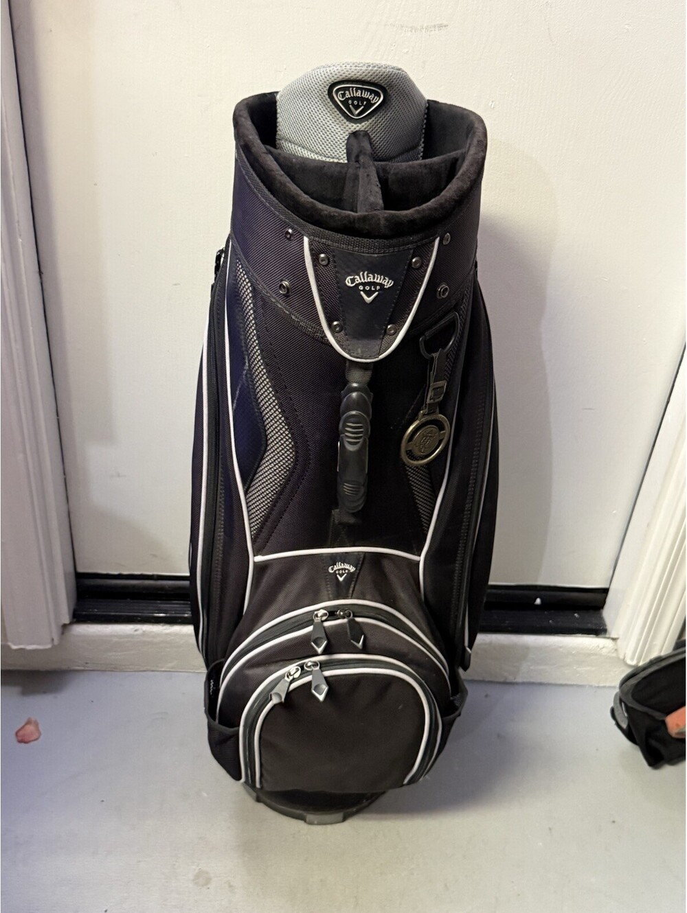 Callaway Big Bertha Golf Cart Bag Black Silver 5-Way Divider